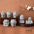 【金緻品】黃金擺件 祈福小石像 0.04錢(多選 水晶樹 貓咪 元寶 古錢 小金豆 月老 媽祖 石獅子 青砂石 迷你)
