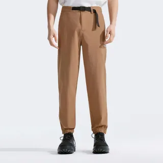 【The North Face 官方旗艦】北面男款棕色COOLTOUCH觸膚涼感戶外徒步長褲｜8CUB6IH