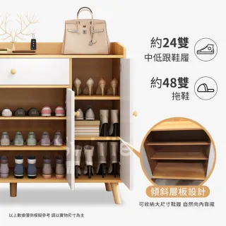 【靚白家居】奶油風三門一抽 鞋櫃 90cm S221(3尺 邊櫃 抽屜櫃 斗櫃 客廳 廚房 臥室收納櫃)