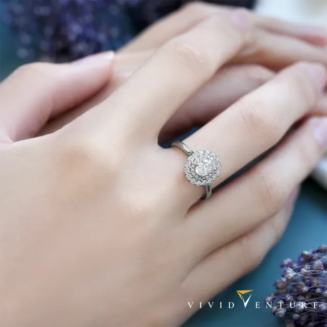 【Vividventure 亞帝芬奇】鉑金 GIA 50分 DSI1 天然鑽石 真鑽 戒指 閃耀時尚