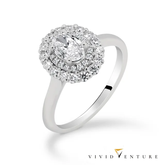 【Vividventure 亞帝芬奇】鉑金 GIA 50分 DSI1 天然鑽石 真鑽 戒指 閃耀時尚