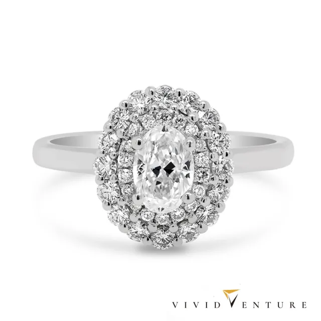 【Vividventure 亞帝芬奇】鉑金 GIA 50分 DSI1 天然鑽石 真鑽 戒指 閃耀時尚