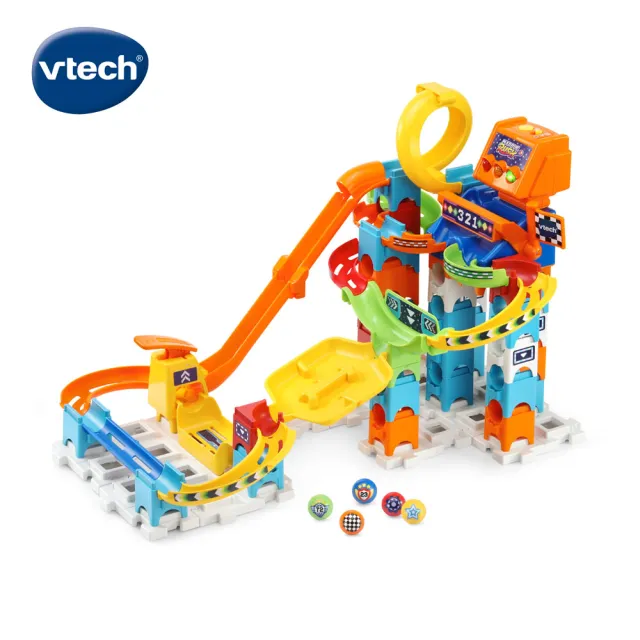 【Vtech】智能滾球積木建構軌道組-飆速賽道(禮物首選TOP)