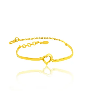 【今生金飾】珍心手環 網路獨賣(黃金手環)