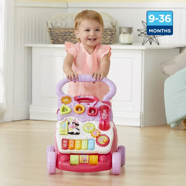 【Vtech】寶寶聲光學步車-3色可選(一車兩用歐美媽媽推薦)