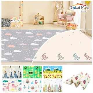 【Global mat】國民地墊XPE 2CM加厚雙面折疊地墊200*150(多款任選)