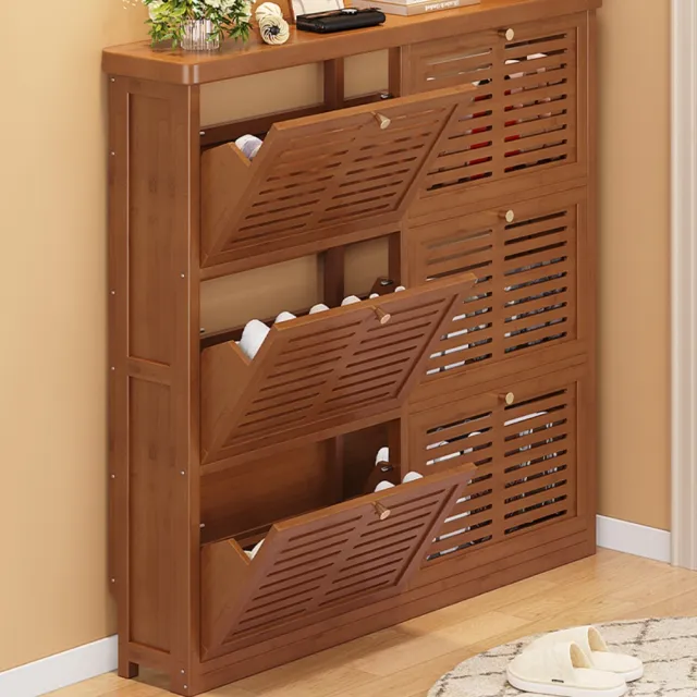 鞋櫃 超薄鞋櫃 6門120翻斗鞋櫃 玄關翻斗鞋架子 入戶收納神器 簡易省空間鞋櫃(翻斗鞋櫃)