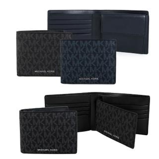 【Michael Kors】男款 滿版防刮logo對開短夾(均一價)