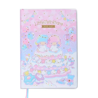 【SANRIO 三麗鷗】2026 B6 方格週記事手帳 年曆 行事曆 日誌 雙星仙子 KIKI LALA