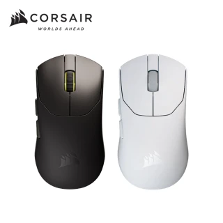 【CORSAIR 海盜船】SABRE 聖劍 V2 Pro Ultralight RGB超輕量無線滑鼠(黑/白)