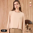 【TOWN’WEAR 棠葳】精選時尚領巾上衣(三款任選/中大尺碼/多色/素色/圓領/大學T/棉質/上衣)