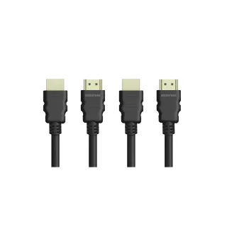 【GIGASTONE 立達】HDMI2.0白金認證 4K 60Hz螢幕影像傳輸線3M 2入組(鍍金接頭/兼容性高/HDR/18Gbps)