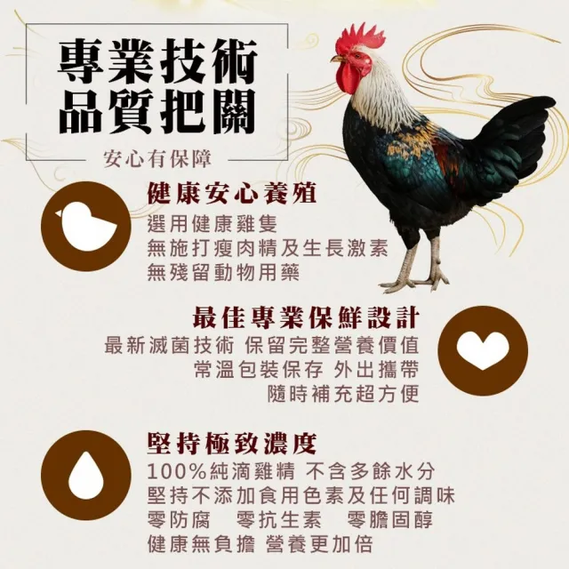 【華寶生醫】常溫滴雞精60mlx10入禮盒(100%純濃精華 × 全家健康首選)