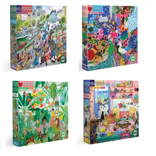 【eeBoo】1000 Piece Puzzle 1000片拼圖 I8.(幼兒童男童女童大人成人桌遊遊戲拼圖- 四款可選)