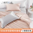 【MIT iLook】買1送1 台灣製100%天絲床包枕套組(單人/雙人/加大/60支300織/歐框/多色選)