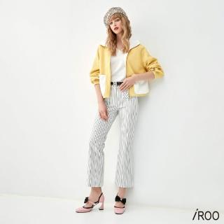 【iROO】類牛仔小喇叭長褲