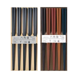 【台隆手創館】日本製SUNLIFE可機洗PBT六角筷-5入組