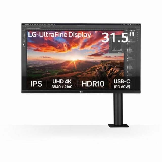 【LG 樂金】32UN880K-B 32型 IPS 4K 16:9 60Hz 高畫質編輯螢幕(HDR10/Ergo人體工學支架/內建喇叭)