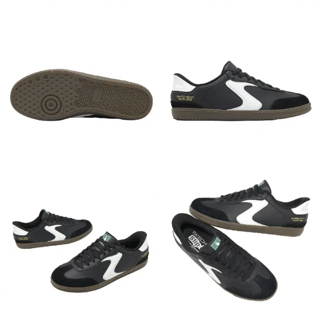 【SKECHERS】休閒鞋 Hotshot-Relegate Slip-Ins 男女鞋 寬楦 黑 白 舒華同款(254154-WBKW)
