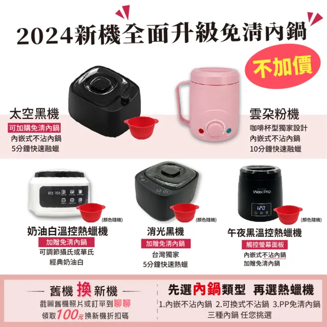 【MPB 巴黎小姐】時尚熱蠟套組 太空黑+薰衣草(蜜蠟 鬍鬚 蠟豆 電動刀儀 脫毛膏 比基尼 母親節禮物)