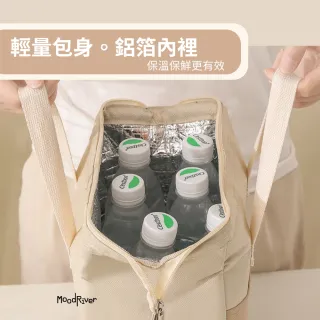 【MoodRiver】方口款 便當袋 保溫袋 餐袋 加厚 保冰 手提袋 防潑水 牛津布 保冷袋 鋁箔 便當包 上班 學生