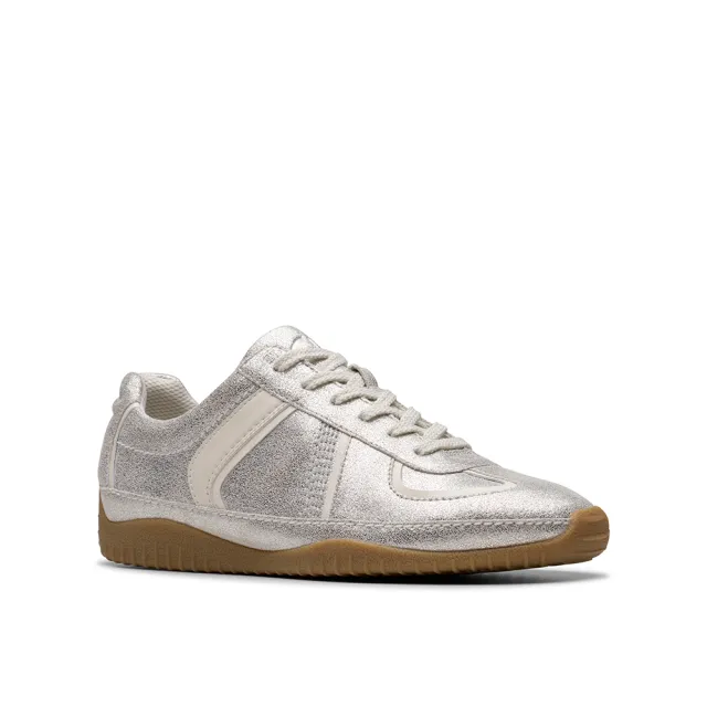 【Clarks】女鞋 Meridor Lo 流線型時尚橡膠薄底鞋 休閒鞋 運動鞋 德訓鞋(CLF83167C)