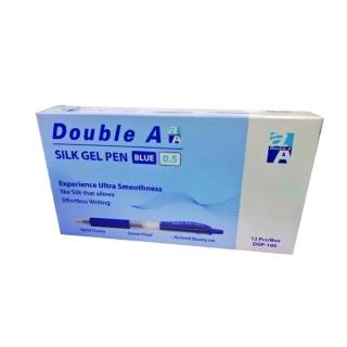 【Double A】按壓式中性筆0.5mm-藍 DAGP18002(12/盒)