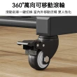 【名至】可移動折疊晾衣架 三層 360°靈活萬向輪(衣帽架 掛衣架 曬衣架 吊衣架 預購15天)