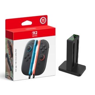 【Nintendo 任天堂】NS2 Switch 2 Joy-Con 紅藍 台灣公司貨 + DOBE NS2 方形四充 組合
