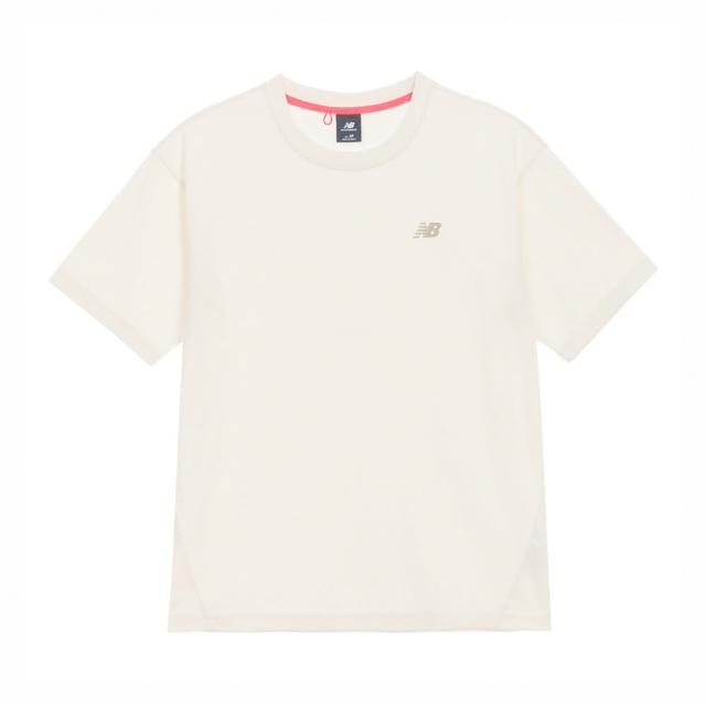 【NEW BALANCE】NB 簡約風格短T/短袖上衣_NEF33231IV_男性_杏色(亞版 版型正常)