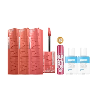 【MAYBELLINE 媚比琳】超持久鎖吻棒團購3入組(#鎖吻棒#玫瑰奶茶棕系)