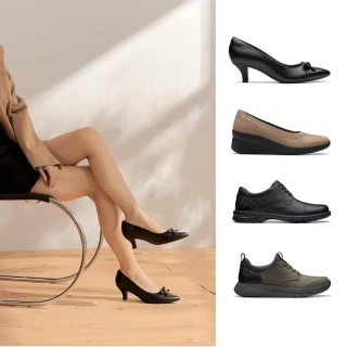 【Clarks】英國經典 真皮休閒鞋 帆船鞋 皮鞋 跟鞋 楔型鞋 男鞋 女鞋(網路獨家款)