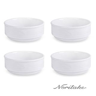 【NORITAKE】詩羅恩純白系列-可疊湯碗-280CC(4入)