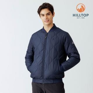 【Hilltop 山頂鳥】THERMOLITE科技保暖棉超潑水鋪棉夾克外套 男款 深藍｜PH24XMK5ECE0