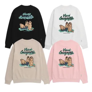 【國家地理服飾官方旗艦】男女同款 土撥鼠印花 衛衣 大學T(4色可選)