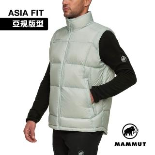 【Mammut 長毛象】Glacier Glow IN Vest AF Men 保暖立領羽絨背心 鼠尾草銀綠 男款 #1013-04500