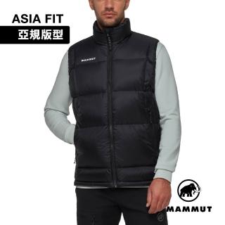 【Mammut 長毛象】Glacier Glow IN Vest AF Men 保暖立領羽絨背心 黑色 男款 #1013-04500