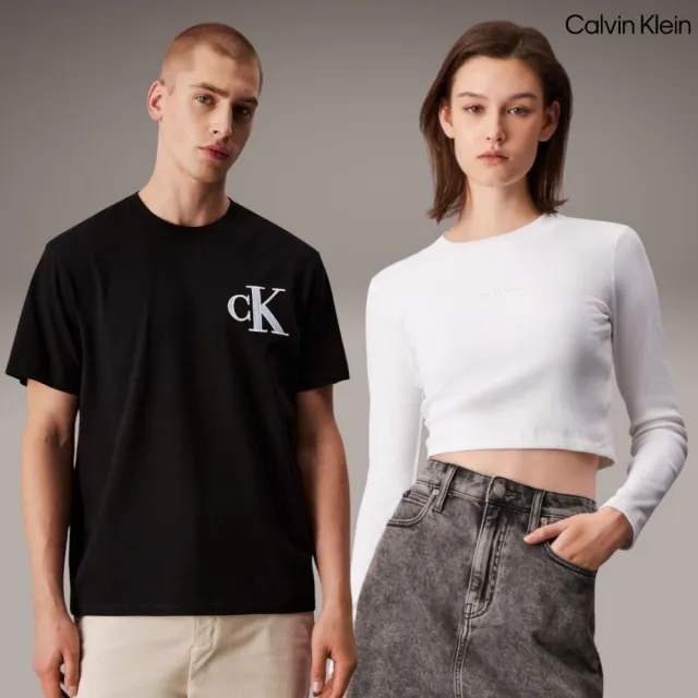 【CALVIN KLEIN】官方旗艦館 時尚男女款短袖T恤 多款任選