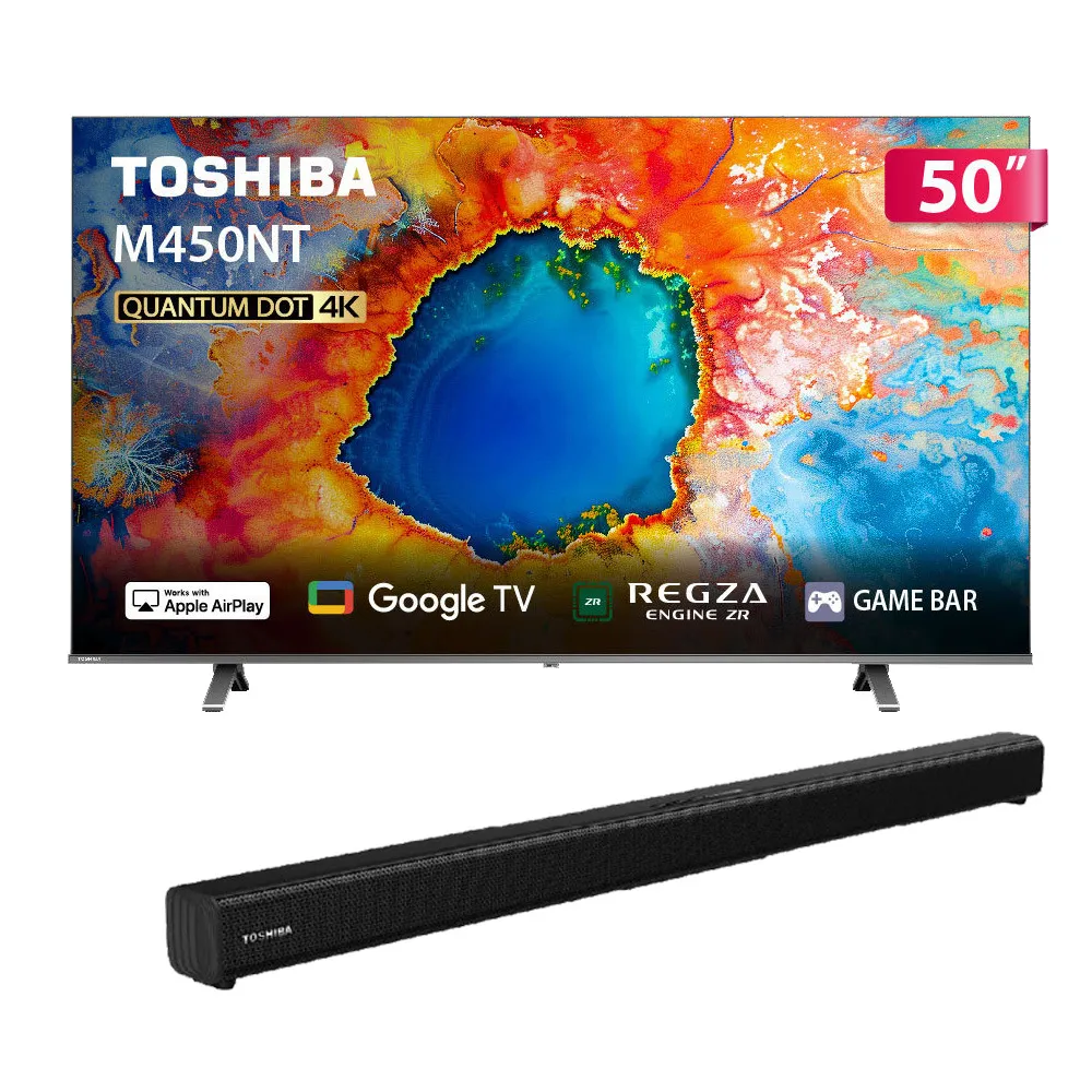 TOSHIBA 東芝】58H快配☆REGZA 50型4K QLED AirPlay2 Google TV