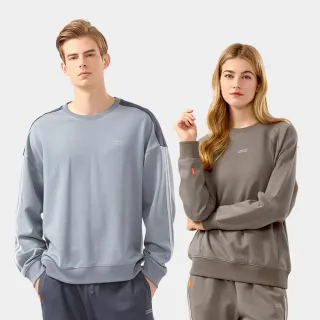 【Hang Ten】男女裝-恆溫多功能-鳥眼布吸濕快乾撞色剪接大學T(多款選)