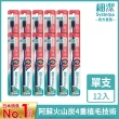 【LION 獅王】細潔寬薄牙刷12入(椰萃護齦/炭能抗菌/茶究柔護)
