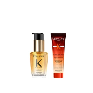 【KERASTASE 巴黎卡詩】金緻柔馭山茶花鎏光露30ml(奢光小金油/極致保濕/長效抗躁/護髮油/髮油)