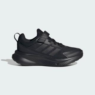 【adidas 愛迪達】運動鞋 童鞋 中童 兒童 魔鬼氈 FortaRun 4.0 EL C 黑 JQ5195