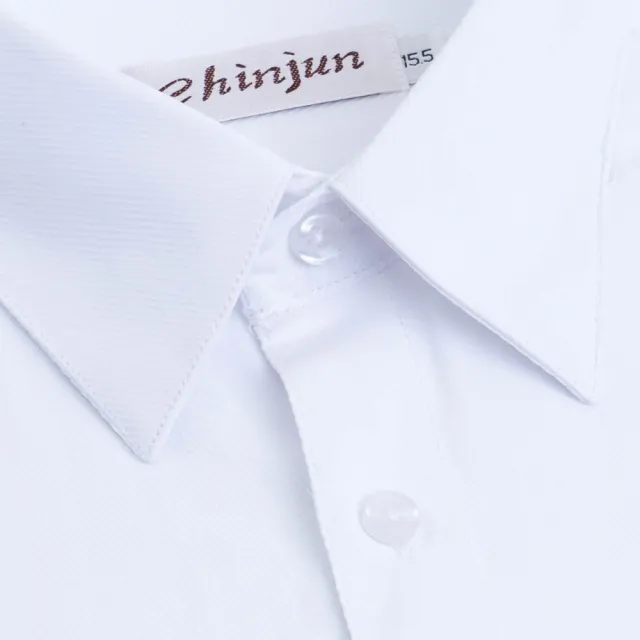 【CHINJUN】勁榮抗皺襯衫 任3件999-短袖、白底斜紋、s8056 台灣現貨 男襯衫 