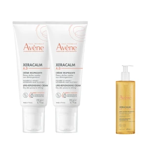 【Avene 雅漾官方直營】舒緩乾癢霜200ml 2入組(一般清爽型)