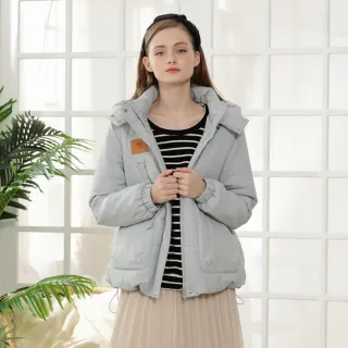 【CUMAR】防水固色抗靜電休閒活動帽可拆羽絨棉壓線短(黑 粉 綠/魅力商品)