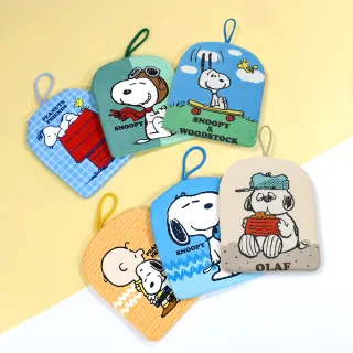 【SNOOPY 史努比】史努比可愛平板掛飾擦手巾-單條(6款任選 75周年系列 經典系列)