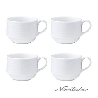 【NORITAKE】詩羅恩純白系列-可疊咖啡杯-220CC(4入)