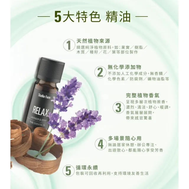 【Stadler Form】瑞士天然萃取植物精油 瑞士 精油 2種香味 10ml(檸檬/薰衣草)