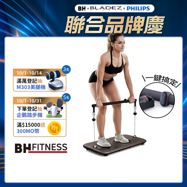 【BH歐洲百年品牌】P1 90kg智能力量站重訓機(全身訓練/多種訓練模式/智能重訓/居家訓練)